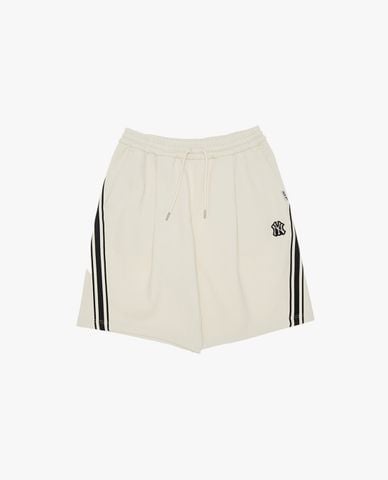  MLB - Quần short unisex ống rộng viền sọc 
