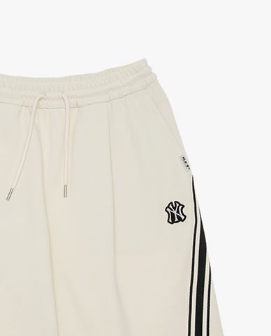 MLB - Quần short unisex ống rộng viền sọc 