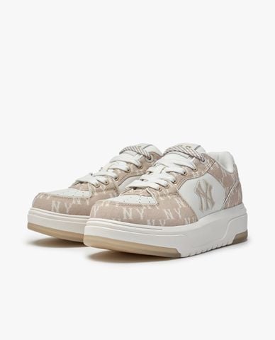  MLB - Giày sneakers unisex cổ thấp Chunky Liner Denim Monogram 