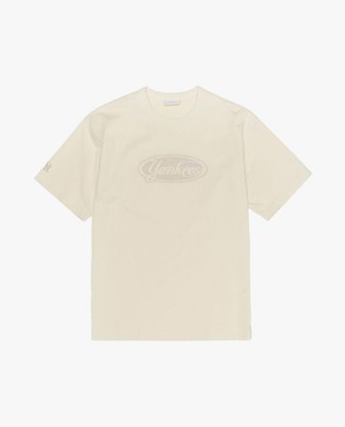  MLB - Áo thun unisex cổ tròn tay ngắn in logo 