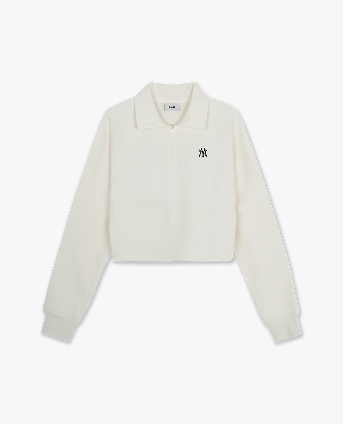 MLB - Áo croptop nữ cổ bẻ tay dài Basic