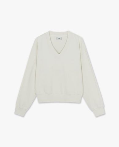  MLB - Áo sweatshirt nữ cổ V Basic Small Logo 