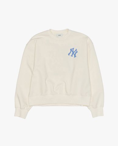  MLB - Áo sweatshirt nữ cổ tròn tay dài phối logo 