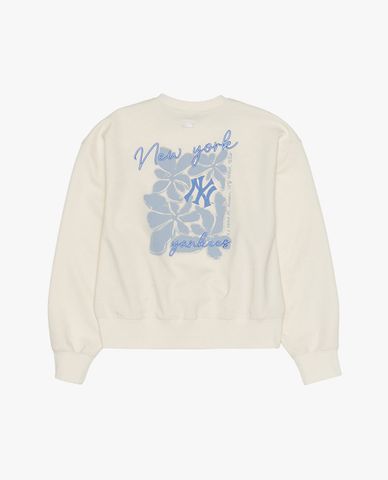  MLB - Áo sweatshirt nữ cổ tròn tay dài phối logo 