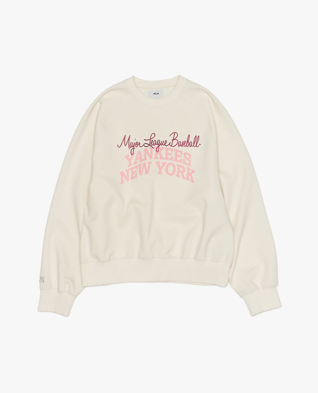 MLB - Áo sweatshirt unisex cổ tròn tay dài in chữ