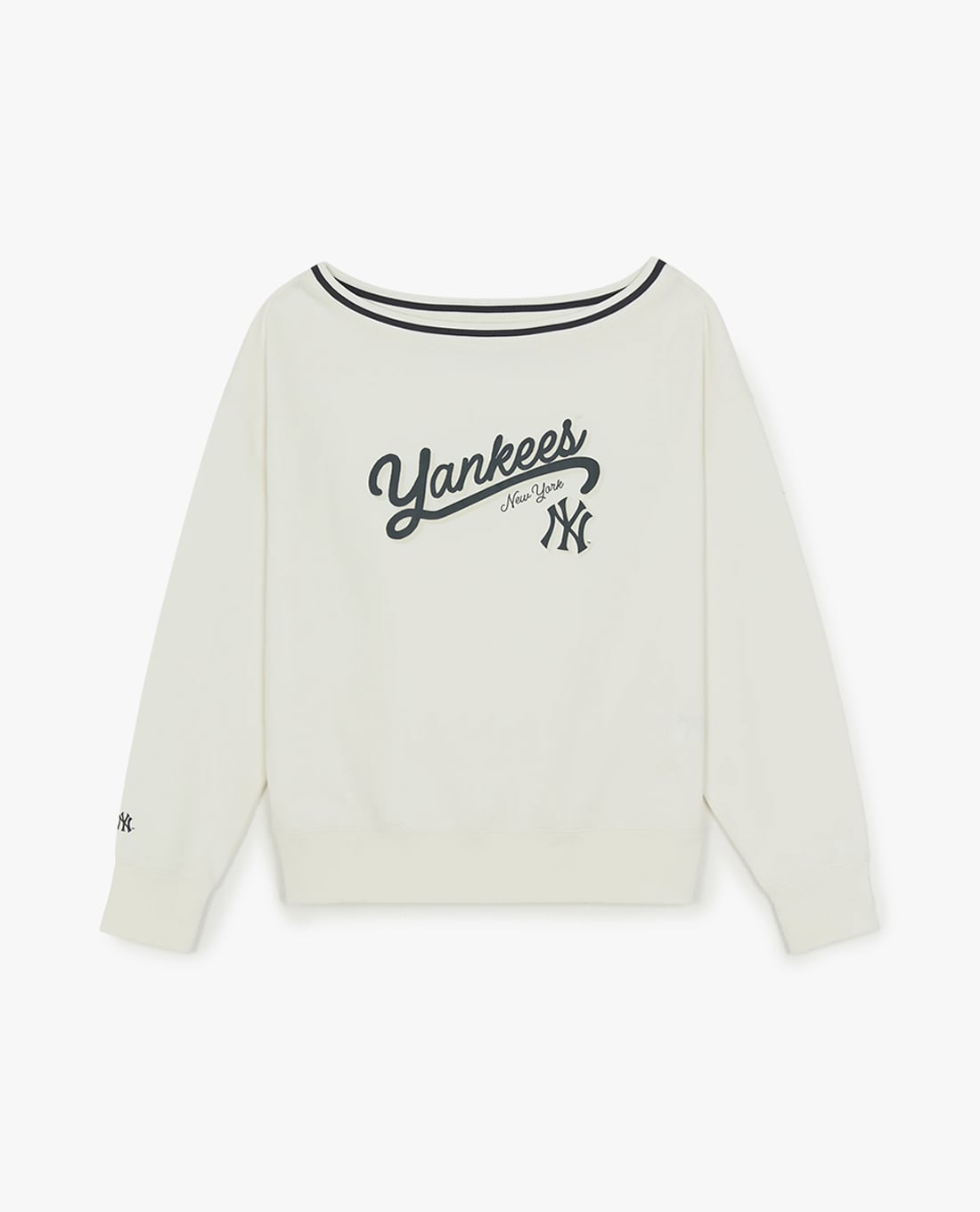 MLB - Áo sweatshirt nữ cổ thuyền tay dài Varsity Sportive