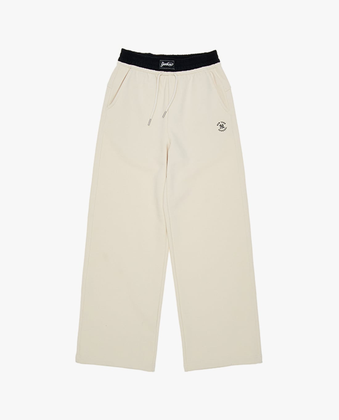 MLB - Quần nữ ống rộng lưng thun hiện đại