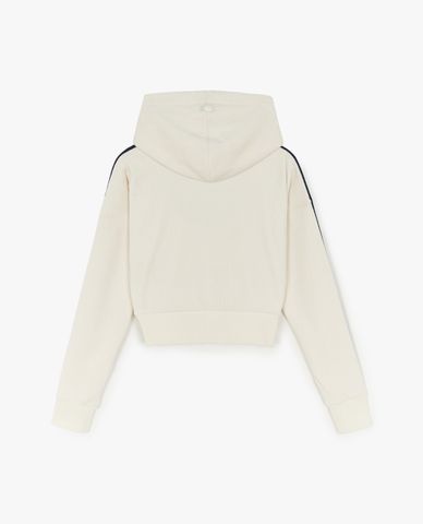  MLB - Áo khoác phối mũ nữ phối viền Basic Velvet 