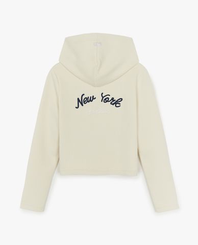  MLB - Áo khoác phối mũ nữ Varsity Golf Slim Fit 