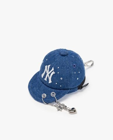  MLB - Móc khóa túi xách Basic Denim Ball Cap 