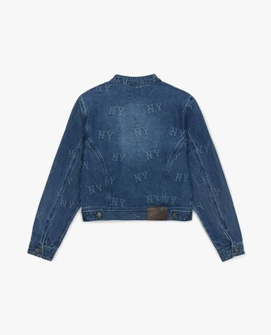  MLB - Áo khoác denim nữ Classic Random Monogram 