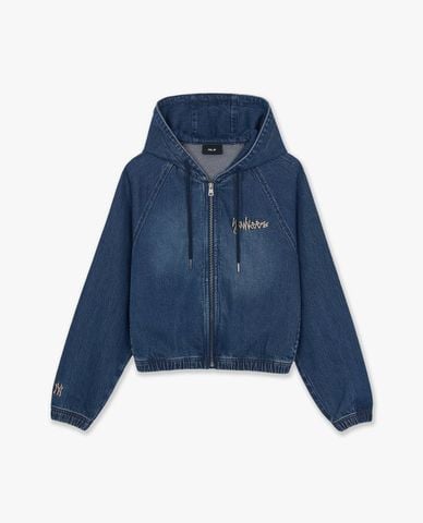  MLB - Áo khoác denim nữ thêu logo Vassie Vintage 