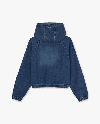  MLB - Áo khoác denim nữ thêu logo Vassie Vintage 