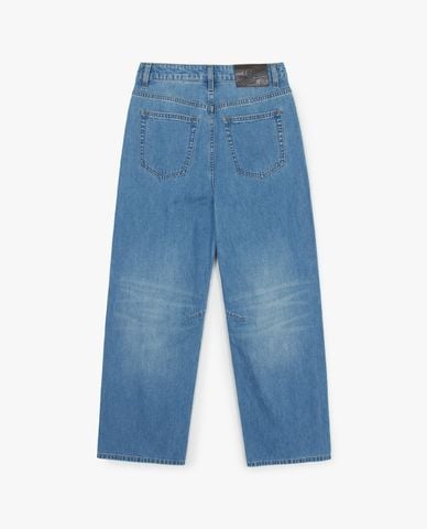  MLB - Quần jeans nữ ống rộng Vastity Vintage 