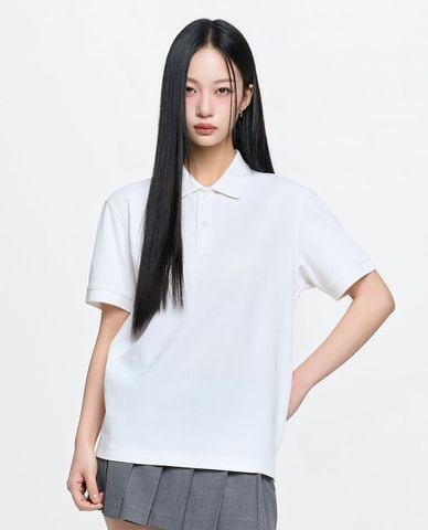  MLB - Áo polo unisex cổ bẻ tay ngắn Basic 