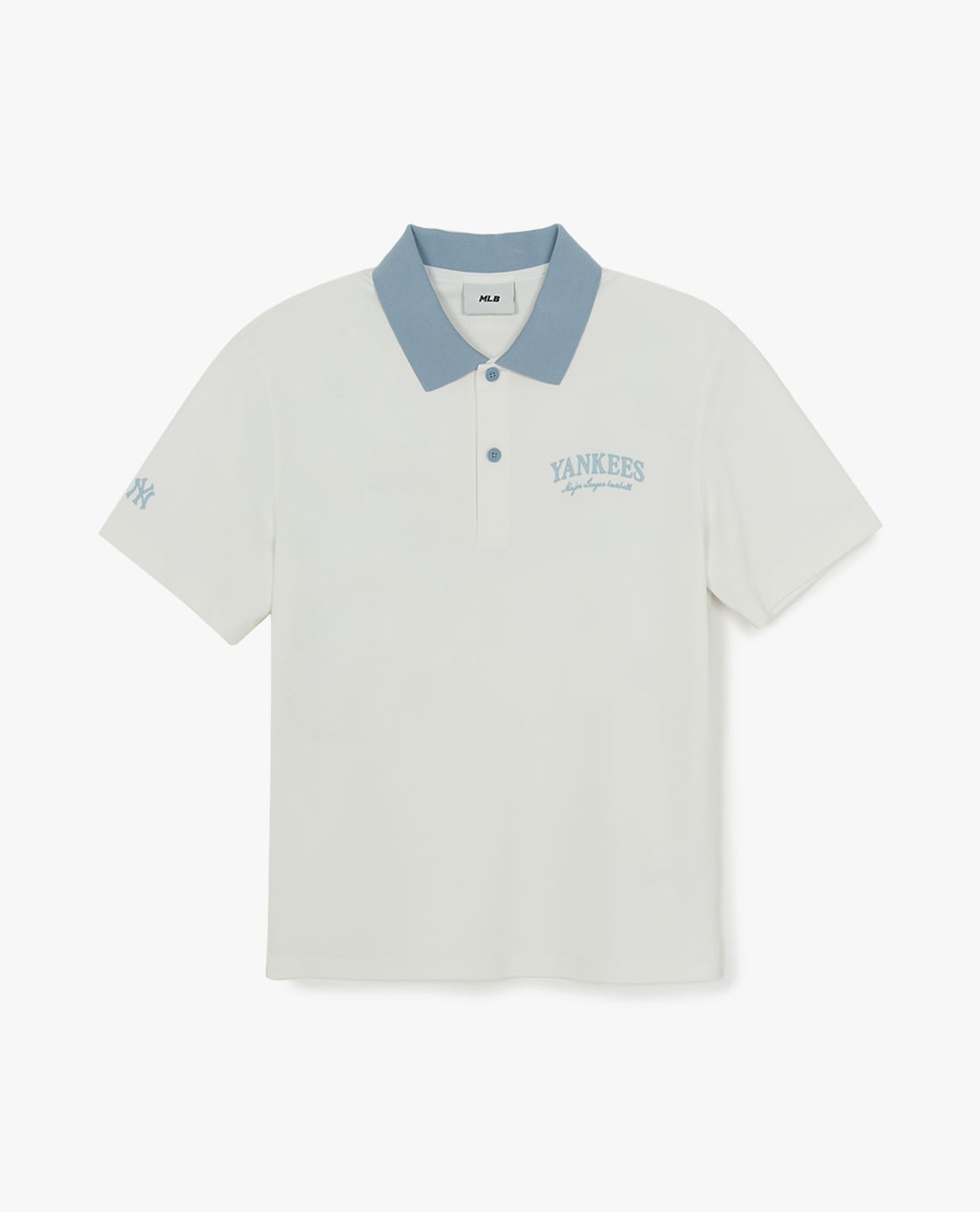 MLB - Áo polo unisex cổ bẻ tay ngắn Basic Small Letter