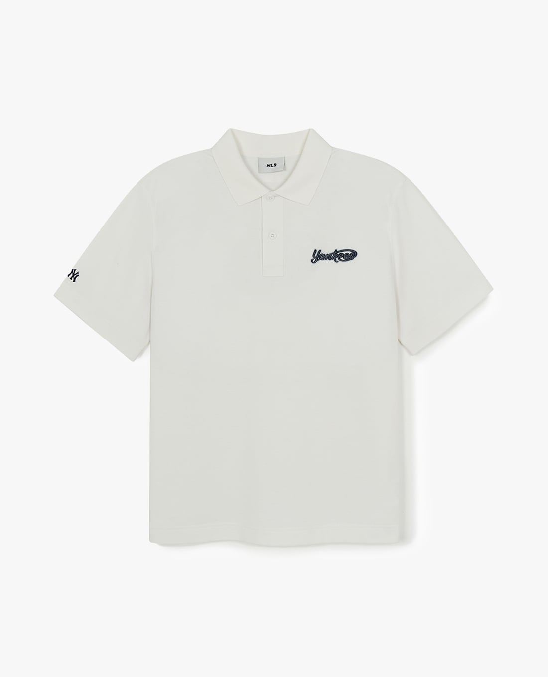 MLB - Áo polo unisex cổ bẻ tay ngắn Varsity Small Cursive