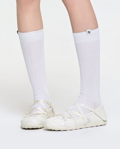  MLB - Giày búp bê nữ đế bệt Flare 