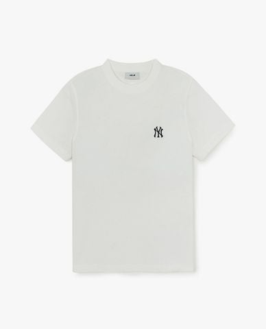  MLB - Áo thun unisex cổ tròn tay ngắn Basic Logo 