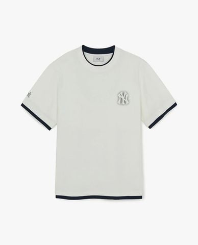  MLB - Áo thun unisex tay ngắn Basic Colorful Street Logo Layered 