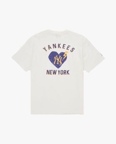  MLB - Áo thun unisex cổ tròn tay ngắn Legends Heart 