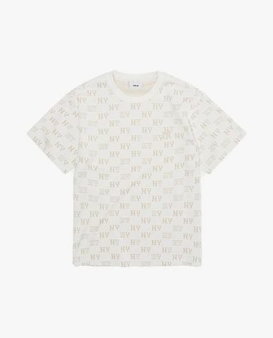  MLB - Áo thun unisex cổ tròn tay ngắn Retro 
