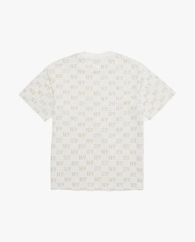  MLB - Áo thun unisex cổ tròn tay ngắn Retro 