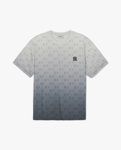  MLB - Áo thun unisex cổ tròn tay ngắn Monogram 