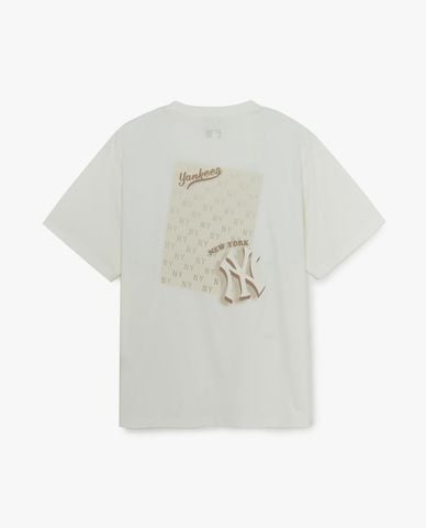  MLB - Áo thun unisex cổ tròn tay ngắn Classic Monotive 