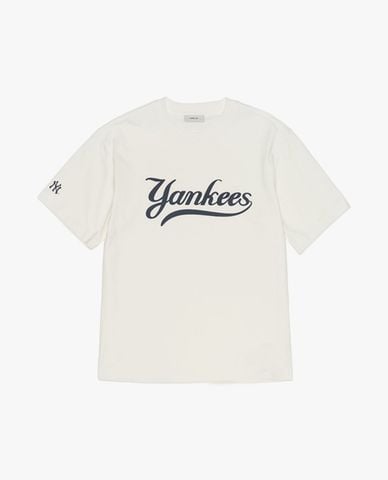  MLB - Áo thun unisex cổ tròn tay ngắn 