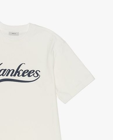  MLB - Áo thun unisex cổ tròn tay ngắn 