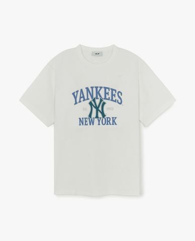  MLB - Áo thun unisex cổ tròn tay ngắn Varsity Series 