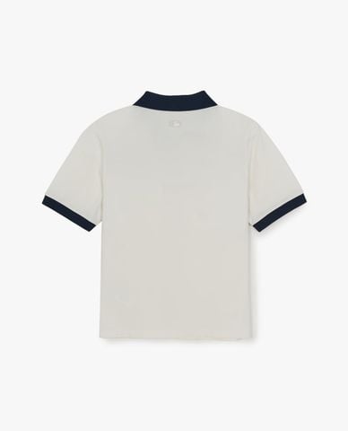  MLB - Áo polo nữ cổ V tay ngắn Basic 