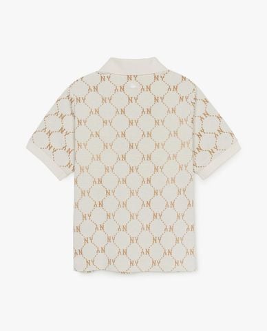  MLB - Áo polo nữ Dia Monogram Jacquard 