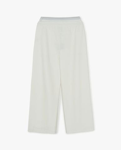  MLB - Quần dài nữ ống rộng lưng thun Basic 