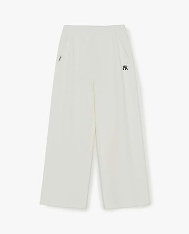  MLB - Quần dài nữ ống rộng lưng thun Basic 