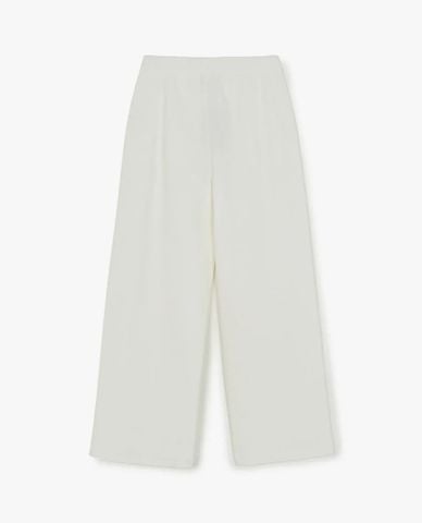  MLB - Quần dài nữ ống rộng lưng thun Basic 