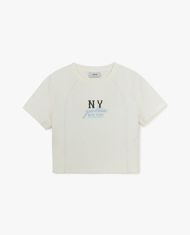  MLB - Áo croptop nữ Basic Coopers Slim 