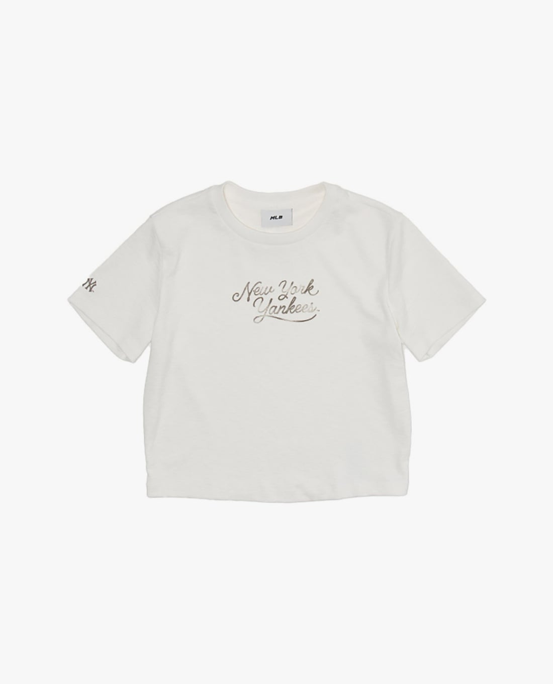 MLB - Áo croptop nữ cổ tròn tay ngắn