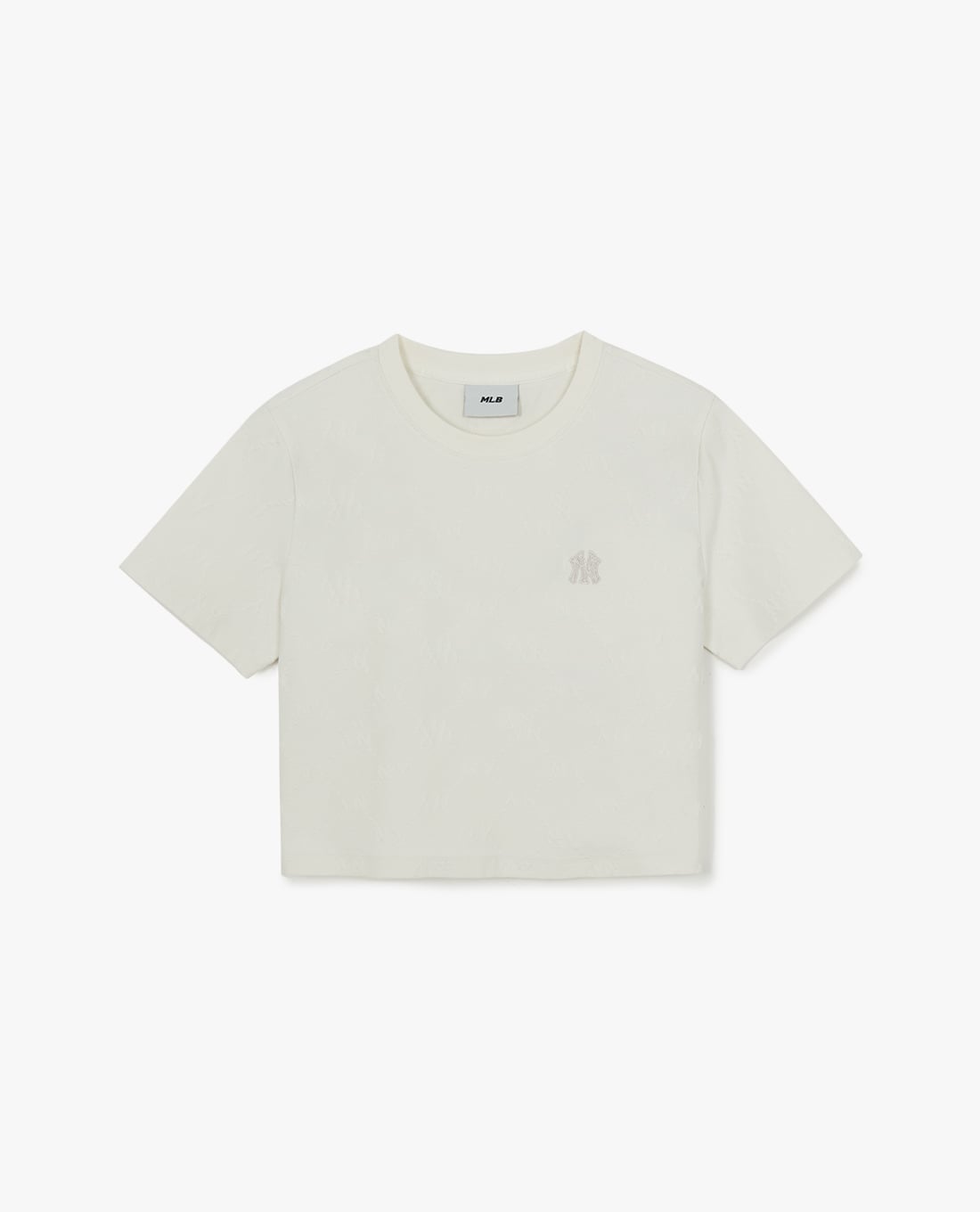 MLB - Áo croptop nữ cổ tròn tay ngắn Diamond Monogram