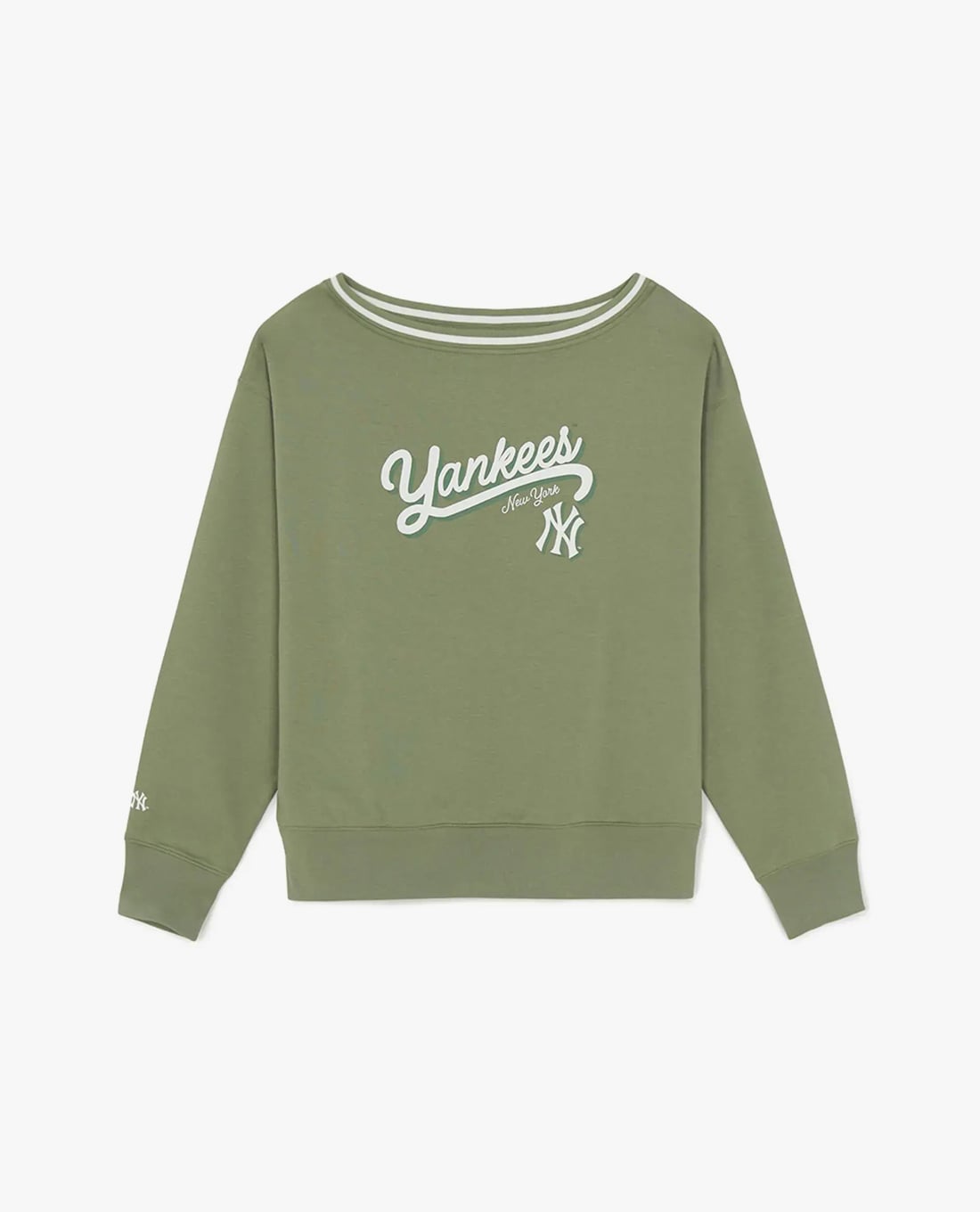 MLB - Áo sweatshirt nữ cổ thuyền tay dài Varsity Sportive