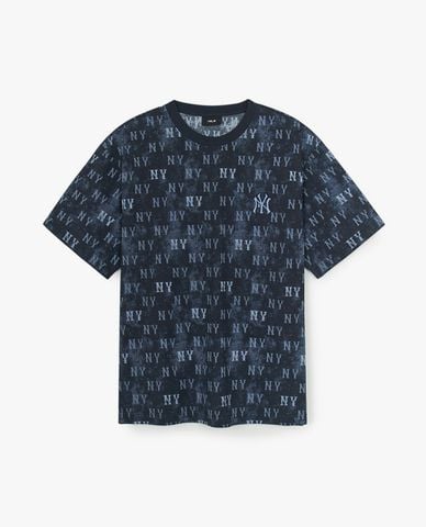  MLB - Áo thun unisex cổ tròn tay ngắn Monogram 