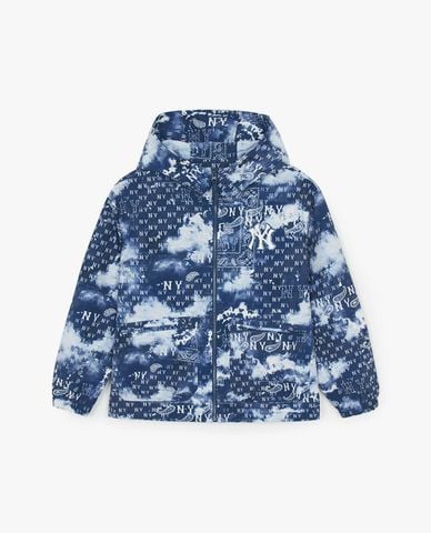  MLB - Áo khoác gió unisex phối mũ tay dài Monogram 