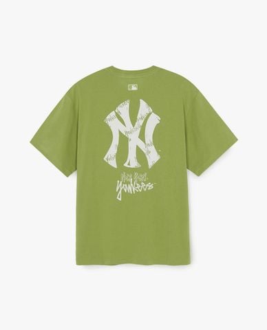  MLB - Áo thun unisex cổ tròn tay ngắn Basic Mega Street Logo 