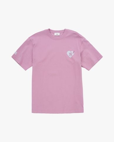  MLB - Áo thun unisex cổ tròn tay ngắn Legends Heart 