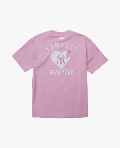  MLB - Áo thun unisex cổ tròn tay ngắn Legends Heart 