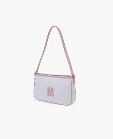  MLB - Túi đeo vai nữ Diamond Monogram Jacquard Mini 