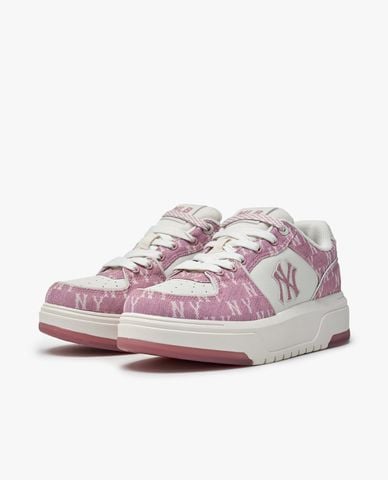  MLB - Giày sneakers unisex cổ thấp Chunky Liner Denim Monogram 