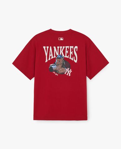  MLB - Áo thun unisex cổ tròn New Year Horse Graphic 