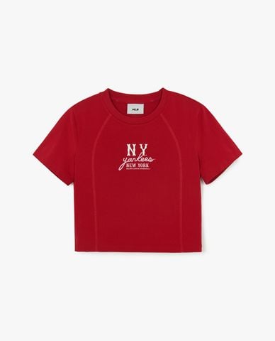  MLB - Áo croptop nữ Basic Coopers Slim 